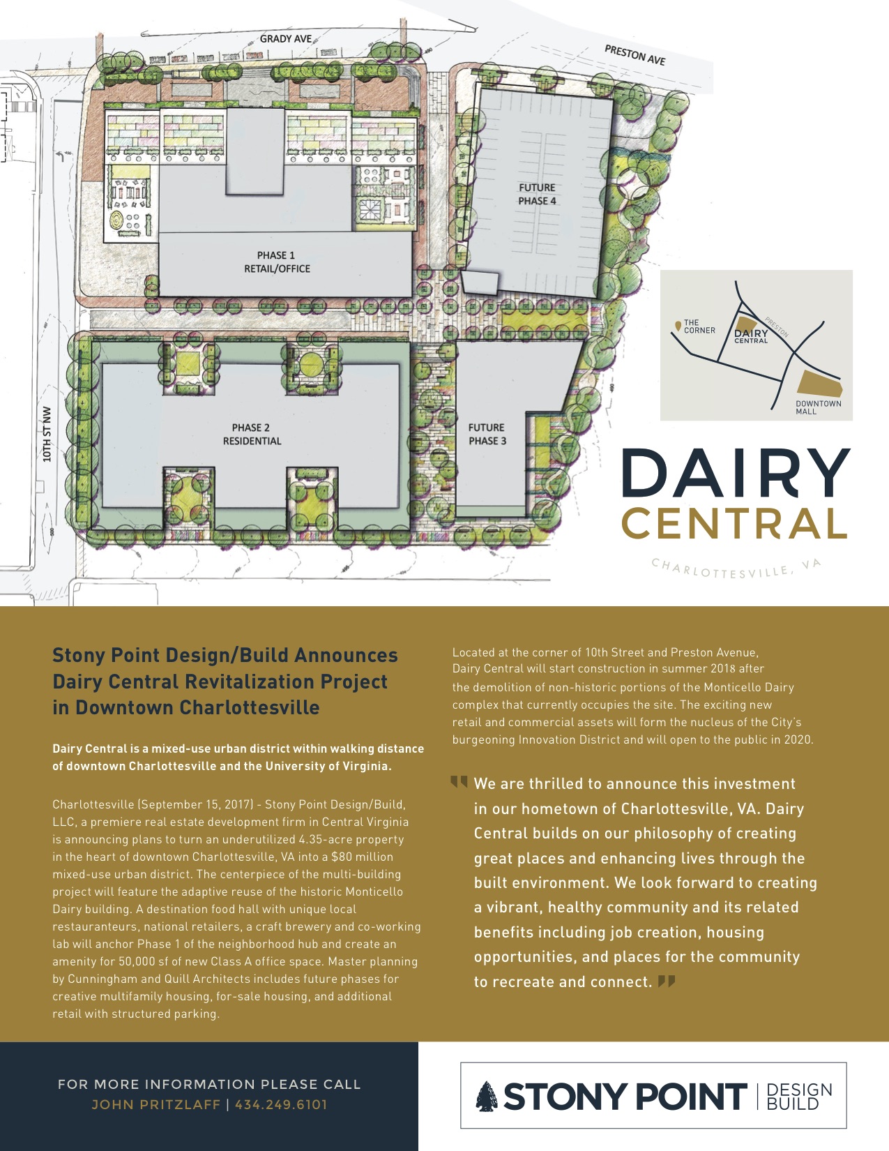 Stony Point Design/Build Announces Dairy Central Revitalization Project